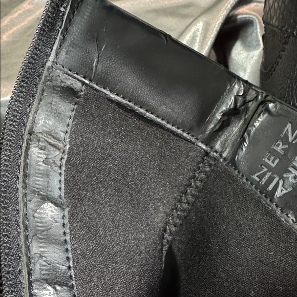 Naturalizer Black Leather Mid-Calf Side Zip Moto Boots - Women's Size 7M - Picture 15 of 15